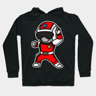 Red Flash Choushinsei Flashman Super Sentai Chibi Kawaii Style Hoodie